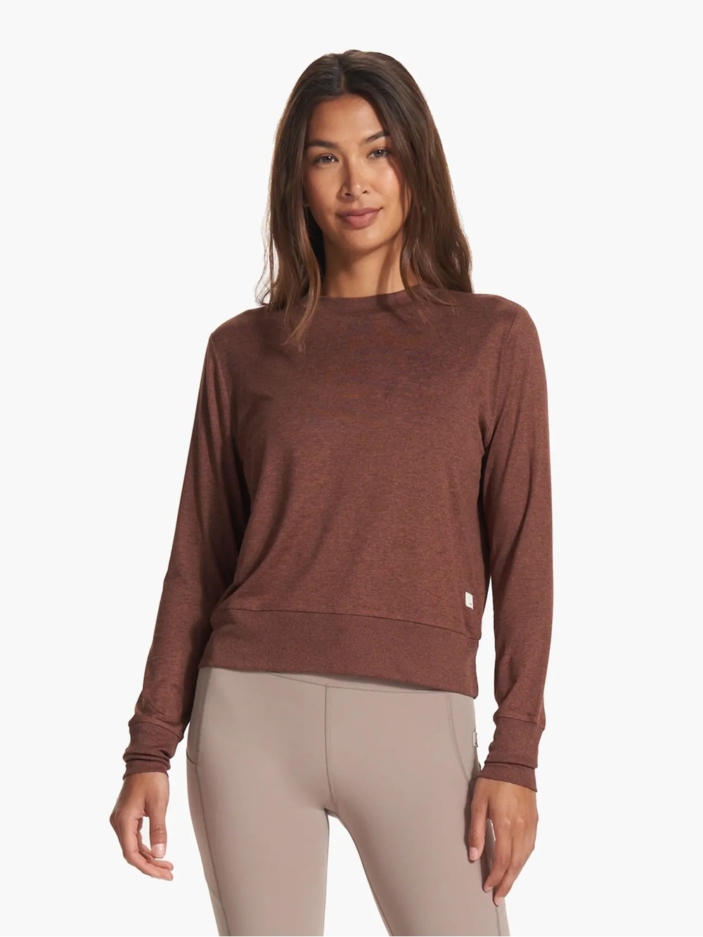Vuori Daydream Long Sleeve Top in Mulberry Heather